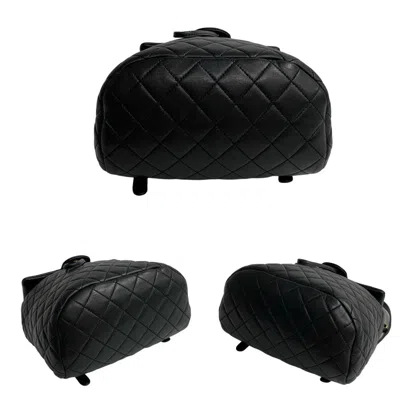 Pre-owned Chanel Black Leather Backpack ()
