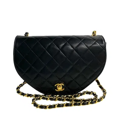 Pre-owned Chanel Black Leather Pochette Shoulder Bag ()