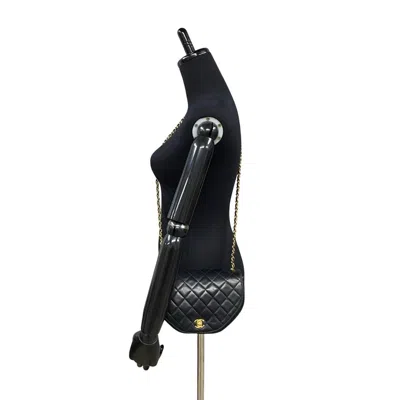 Pre-owned Chanel Black Leather Pochette Shoulder Bag ()