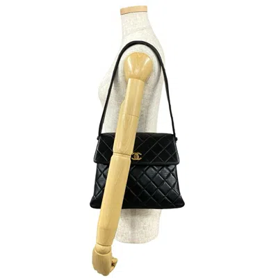 Pre-owned Chanel Black Leather Shoulder Bag Tote Bag ()