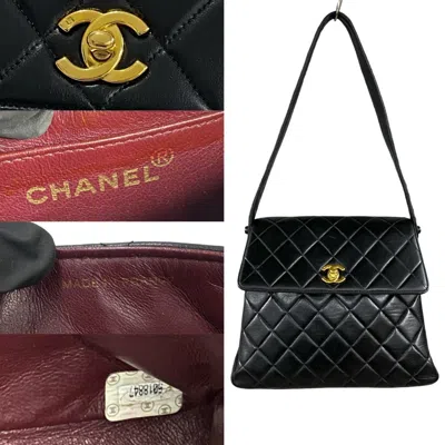 Pre-owned Chanel Black Leather Shoulder Bag Tote Bag ()
