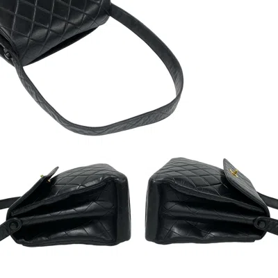 Pre-owned Chanel Black Leather Shoulder Bag Tote Bag ()