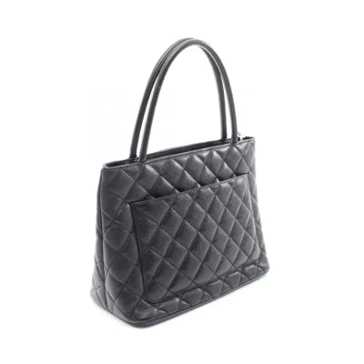 Pre-owned Chanel Black Leather Tote Bag ()