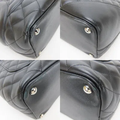 Pre-owned Chanel Black Leather Tote Bag ()