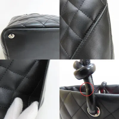 Pre-owned Chanel Black Leather Tote Bag ()
