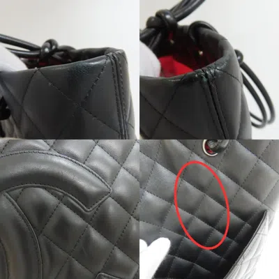 Pre-owned Chanel Black Leather Tote Bag ()