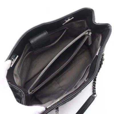Pre-owned Chanel Black Leather Tote Bag ()