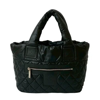 Pre-owned Chanel Black Nylon Handbag Tote Bag ()
