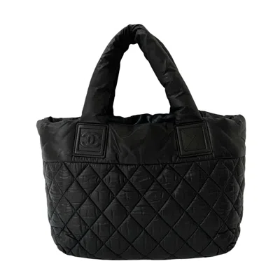 Pre-owned Chanel Black Nylon Handbag Tote Bag ()