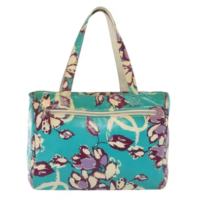 Pre-owned Chanel Blue Vinyl Tote Bag ()