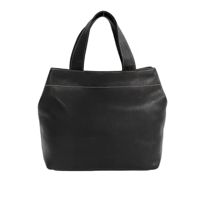 Pre-owned Chanel Brown Grained Calfskin Handbag Shoulder Bag ()