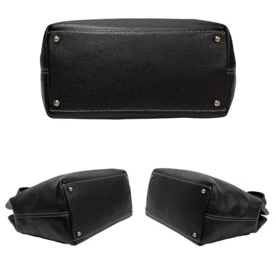 Pre-owned Chanel Brown Grained Calfskin Handbag Shoulder Bag ()