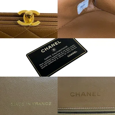 Pre-owned Chanel Brown Grained Calfskin Handbag Tote Bag ()