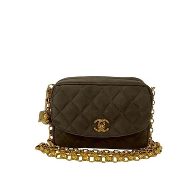 Pre-owned Chanel Brown Suede Shoulder Bag ()
