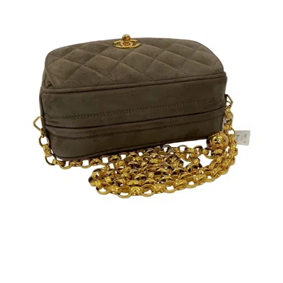Pre-owned Chanel Brown Suede Shoulder Bag ()