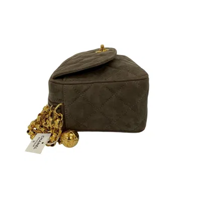 Pre-owned Chanel Brown Suede Shoulder Bag ()