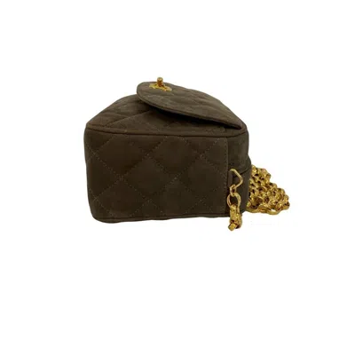 Pre-owned Chanel Brown Suede Shoulder Bag ()