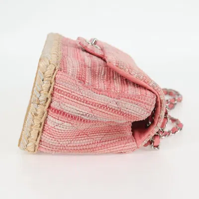 Pre-owned Chanel Flap Bag Pink Leather Shoulder Bag ()