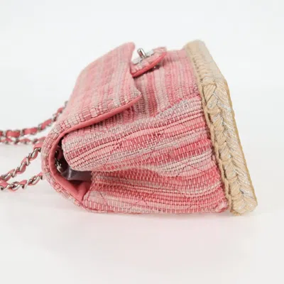 Pre-owned Chanel Flap Bag Pink Leather Shoulder Bag ()