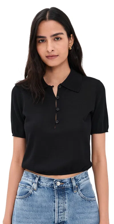 Frame The Smart Polo Black In Black