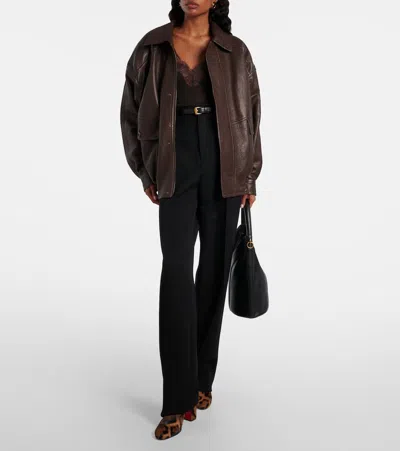 Christian Louboutin Jane Leopard Calf Hair Red Sole Booties In Brown