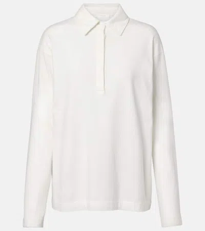 The Row Roddie Cotton Polo Shirt In White