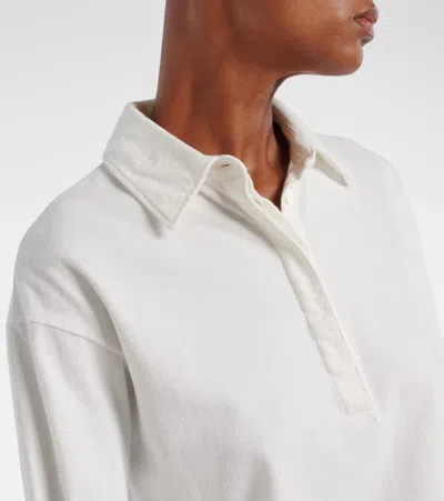 The Row Roddie Cotton Polo Shirt In White
