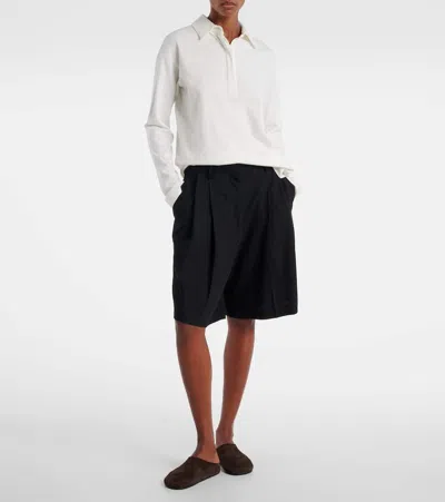 The Row Roddie Cotton Polo Shirt In White