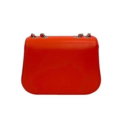 Pre-owned Chanel Orange Leather Pochette Shoulder Bag ()