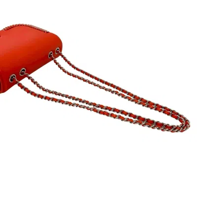 Pre-owned Chanel Orange Leather Pochette Shoulder Bag ()