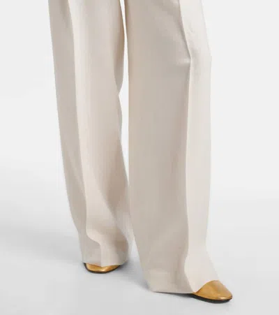 Rohe Relaxed Satin Drawstring Pants In White
