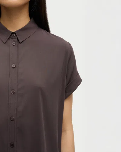 Samsoe & Samsoe Majan Ss Shirt In Brown