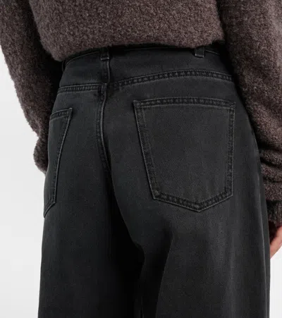 The Row Five-pocket Denim Trousers Featuring Belt Loops In Black