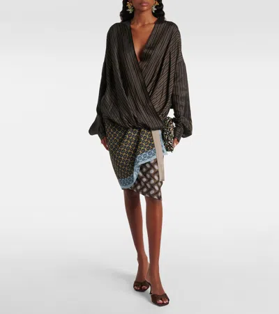 Jimmy Choo Skye 70 Mesh Mules In Brown