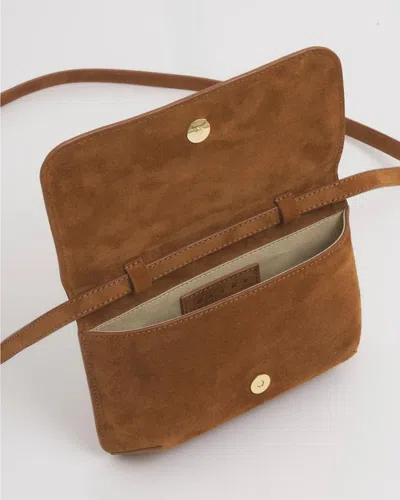 Marni Moca Small Shoulder Bag In Brown