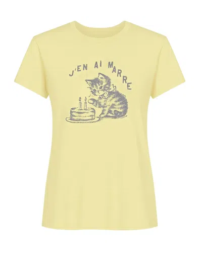 Mother Lil Goodie Goodie Tee In Yellow