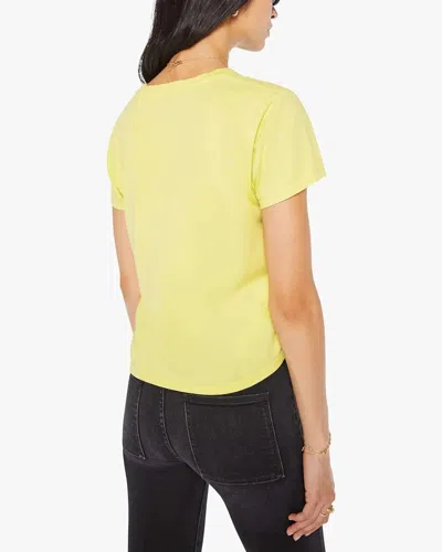 Mother Lil Goodie Goodie Tee In Yellow