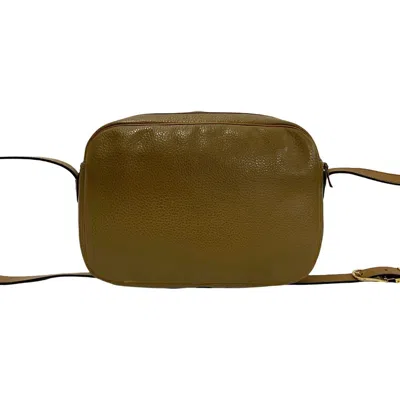 Pre-owned Dior Christian  Beige Brown Leather Pochette Shoulder Bag ()