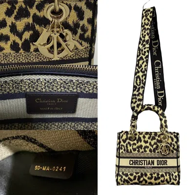 Pre-owned Dior Christian  Beige Brown Canvas Handbag Shoulder Bag ()