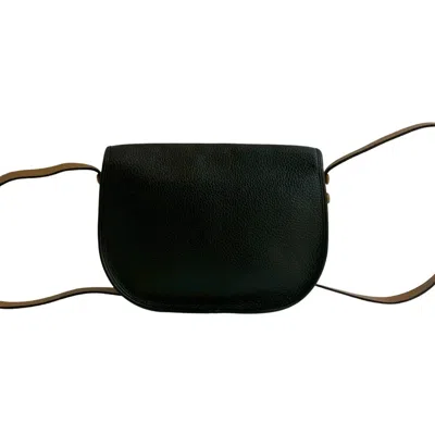 Pre-owned Dior Christian  Black Brown Leather Pochette Shoulder Bag ()