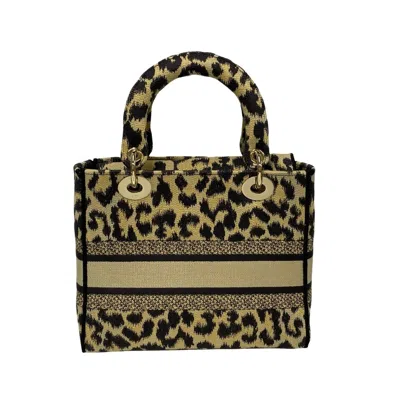 Pre-owned Dior Christian  Beige Brown Canvas Handbag Shoulder Bag ()