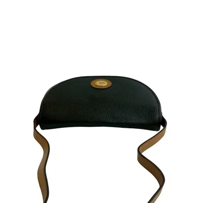 Pre-owned Dior Christian  Black Brown Leather Pochette Shoulder Bag ()