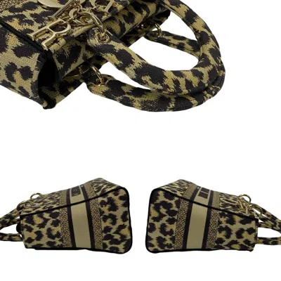 Pre-owned Dior Christian  Beige Brown Canvas Handbag Shoulder Bag ()