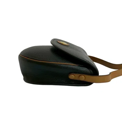 Pre-owned Dior Christian  Black Brown Leather Pochette Shoulder Bag ()