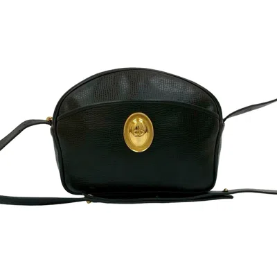 Pre-owned Dior Christian  Black Leather Pochette Shoulder Bag ()