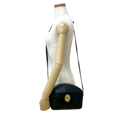 Pre-owned Dior Christian  Black Leather Pochette Shoulder Bag ()