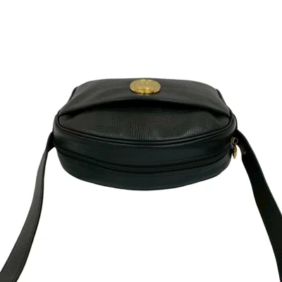 Pre-owned Dior Christian  Black Leather Pochette Shoulder Bag ()