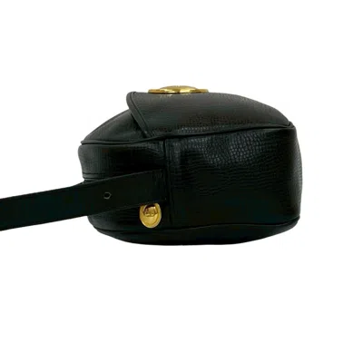 Pre-owned Dior Christian  Black Leather Pochette Shoulder Bag ()