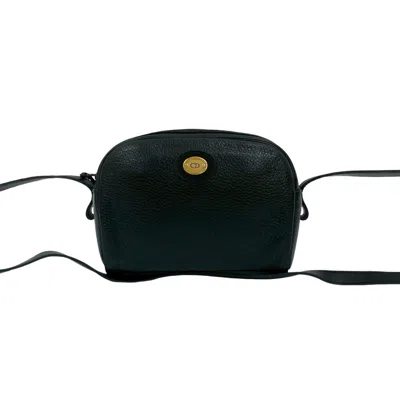 Pre-owned Dior Christian  Black Leather Pochette Shoulder Bag ()