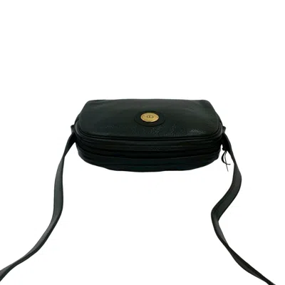 Pre-owned Dior Christian  Black Leather Pochette Shoulder Bag ()
